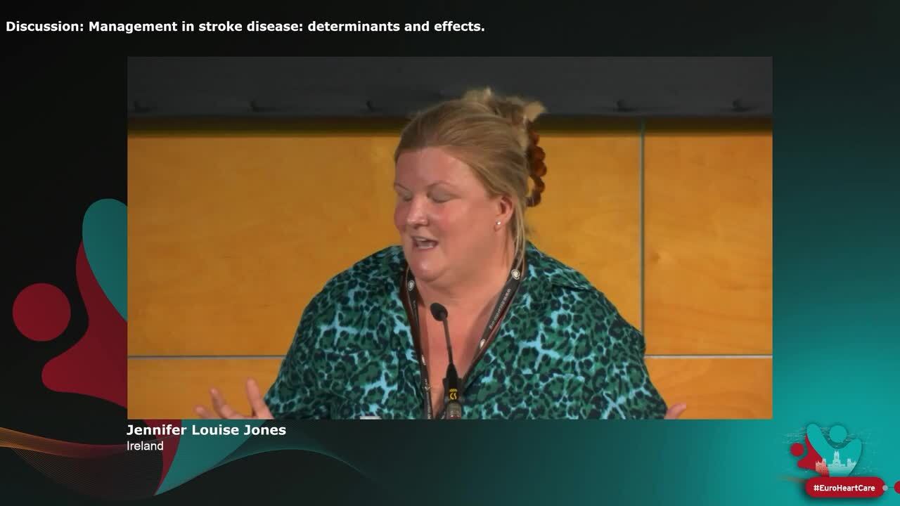 Discussion: Management in stroke disease: determinants and effects.
