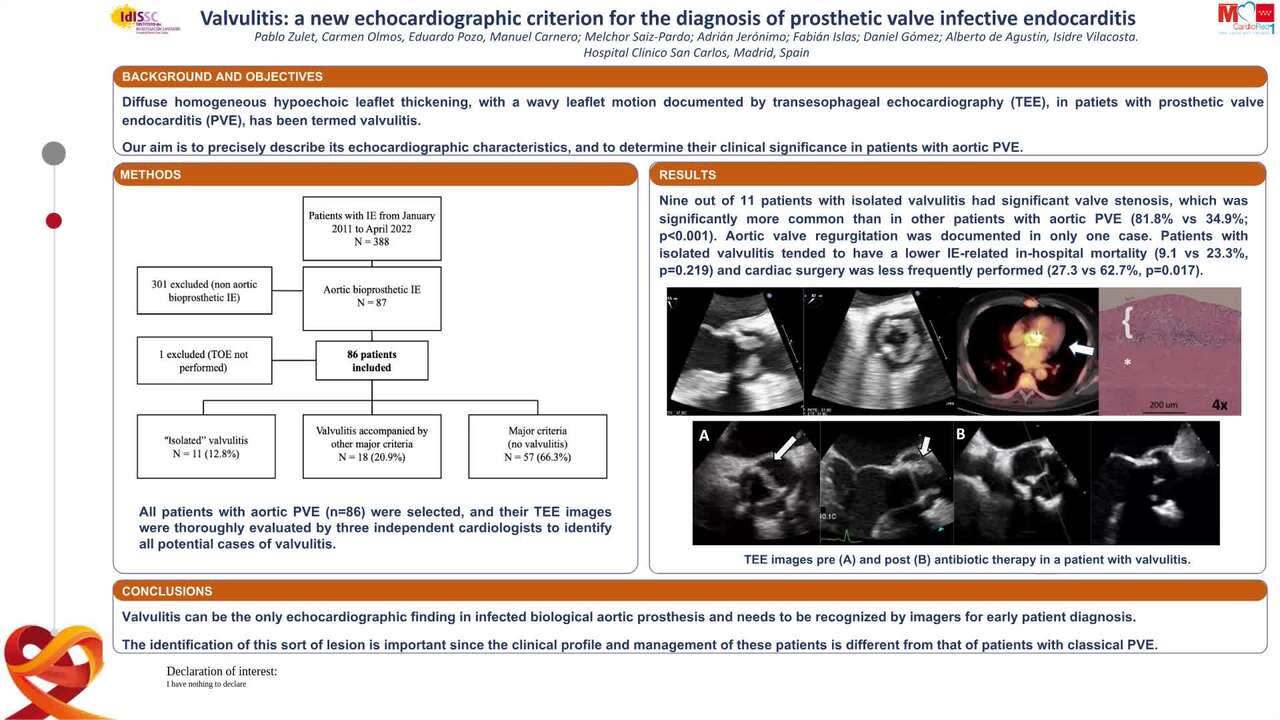 Valvulitis: a new echocardiographic criterion for the diagnosis of prosthetic valve infective endocarditis
