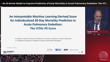 Late-Breaking Clinical Science: pulmonary embolism 