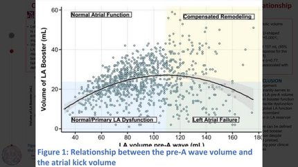 Characterizing left atrial failure via the booster preload-performance relationship