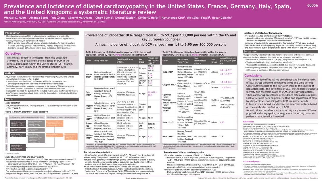 ESC 365 - Prevalence and incidence of dilated cardiomyopathy in the ...