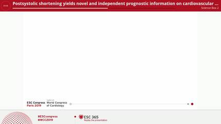 Postsystolic shortening yields novel and independent prognostic information on cardiovascular events and mortality in patients with type 2 diabetes