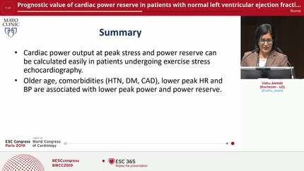 Prognostic value of cardiac power reserve in patients with normal left ventricular ejection fraction undergoing exercise stress echocardiography