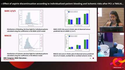Effect of aspirin discontinuation according to individualised patient bleeding and ischemic risks after PCI: a TWILIGHT trial sub-analysis.