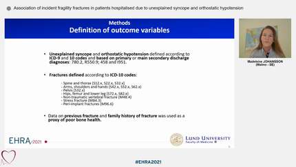 Association of incident fragility fractures in patients hospitalised due to unexplained syncope and orthostatic hypotension