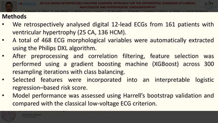 An ECG-based interpretable machine learning approach for the differential diagnosis of cardiac amyloidosis and hypertrophic cardiomyopathy