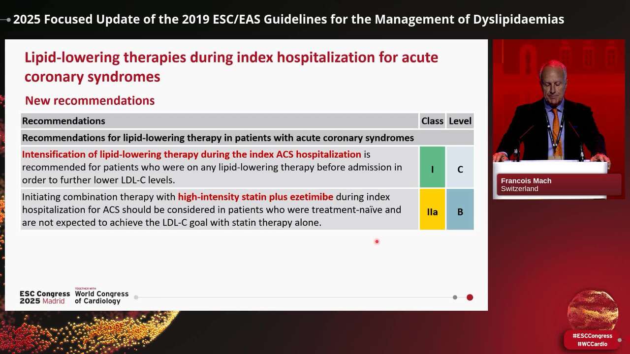 2025 Focused Update of the 2019 ESC/EAS Guidelines for the Management of Dyslipidaemias