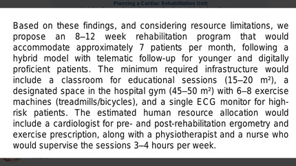 Planning a cardiac rehabilitation unit: insights from an acute coronary syndrome admissions registry.