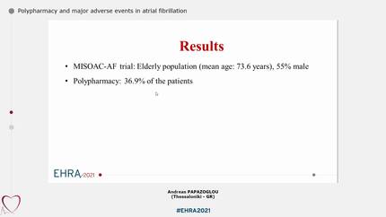 Polypharmacy and major adverse events in atrial fibrillation
