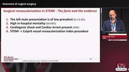 ST-segment elevation and left main disease or triple vessel disease