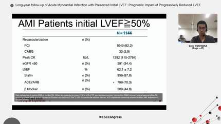 Long-year follow-up of Acute Myocardial Infarction with Preserved Initial LVEF: Prognostic Impact of Progressively Reduced LVEF