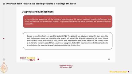 Men with heart failure have sexual problems  is it always the case?