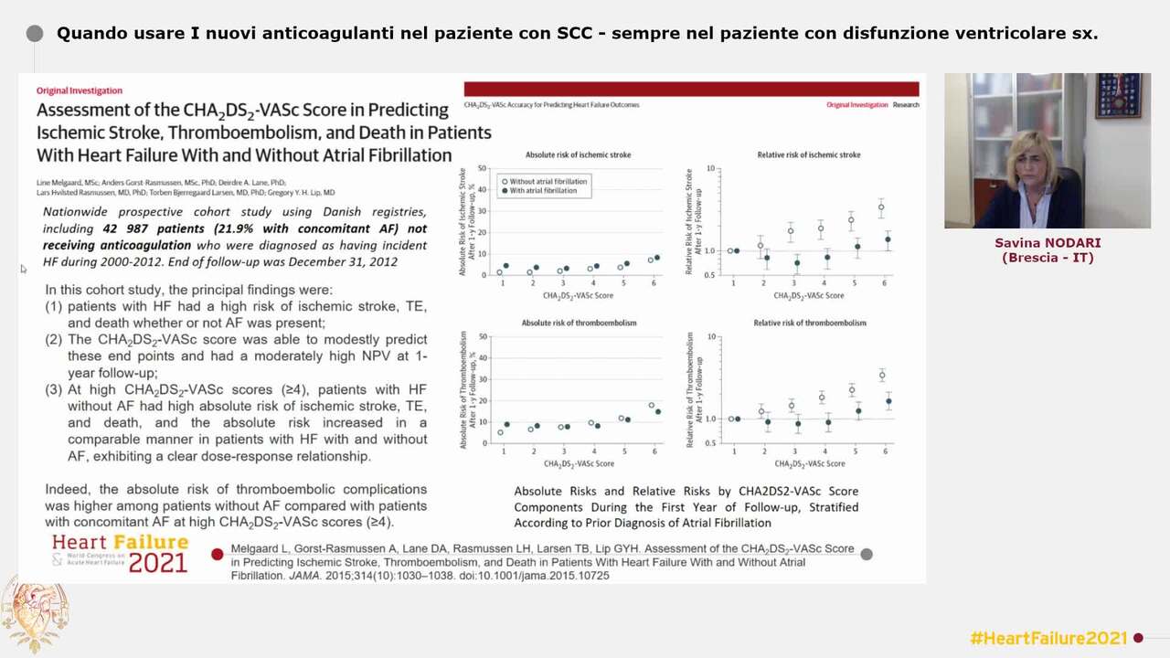 Quando usare I nuovi anticoagulanti nel paziente con SCC