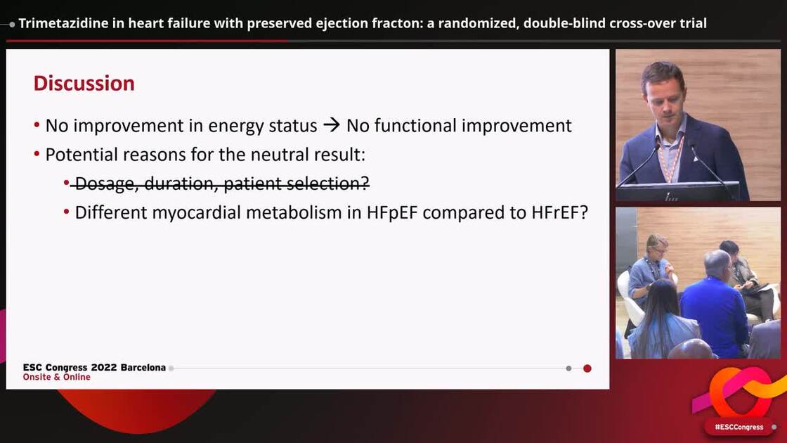 ESC 365 - Trimetazidine In Heart Failure With Preserved Ejection ...