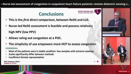 Nurse led assessment of congestion in outpatient heart failure patients: remote dielectric sensing versus lung ultrasound comparison
