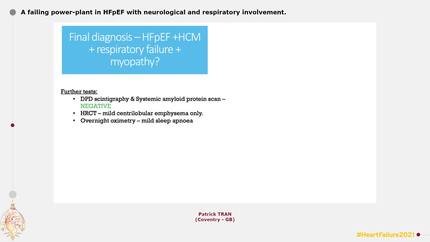 A failing power-plant in HFpEF with neurological and respiratory involvement.