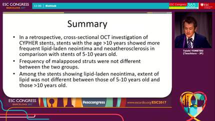 Prevalence of neoatherosclerosis in sirolimus-eluting stents beyond 5 and 10 years from implantation
