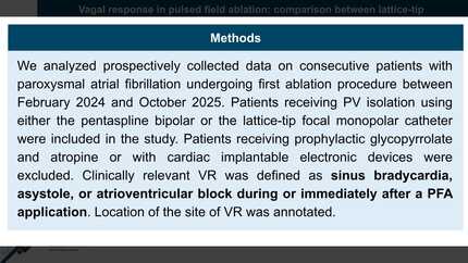 Vagal response in pulsed field ablation: comparison between lattice-tip monopolar and pentaspline bipolar catheter