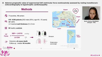 Adverse prognostic value of supernormal left ventricular force noninvasively assessed by resting transthoracic echocardiography in hypertrophic cardiomyopathy