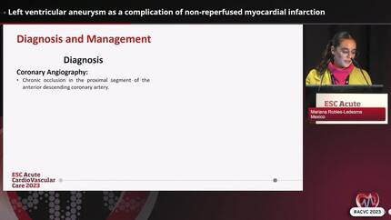 Left ventricular aneurysm as a complication of non-reperfused myocardial infarction
