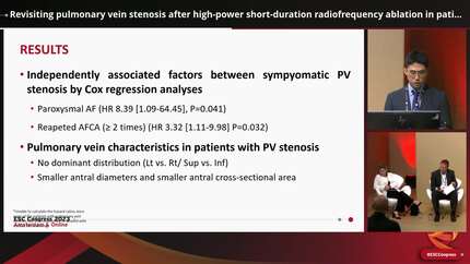 Revisiting pulmonary vein stenosis after high-power short-duration radiofrequency ablation in patients with atrial fibrillation
