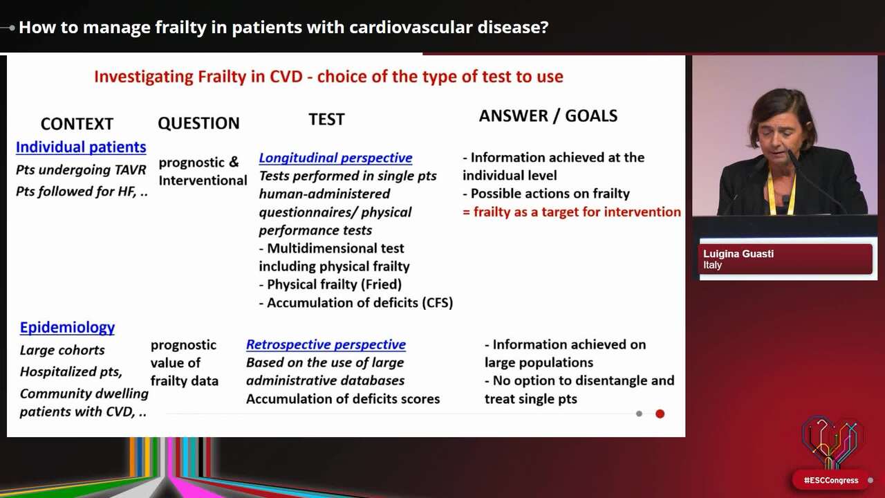 How to manage frailty in patients with cardiovascular disease?