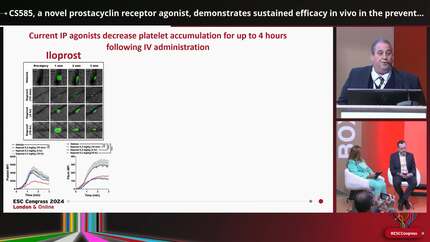 CS585, a novel prostacyclin receptor agonist, demonstrates sustained efficacy in vivo in the prevention of thrombosis
