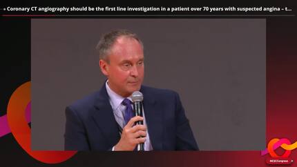Great Debate: coronary CT angiography should be the first line investigation in a patient over 70 years with suspected angina