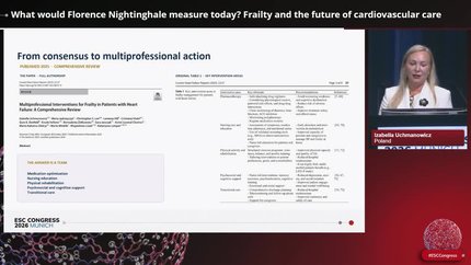 ESC Florence Nightingale Lecture in Nurse-Led Research