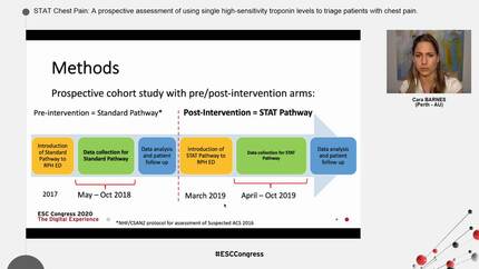 STAT Chest Pain: A prospective assessment of using single high-sensitivity troponin levels to triage patients with chest pain.