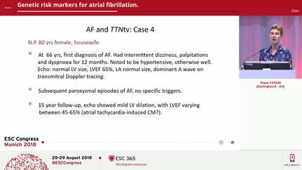 Genetic risk markers for atrial fibrillation.