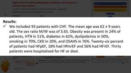 Right ventricle echocardiographic predictors of outcome in chronic heart failure
