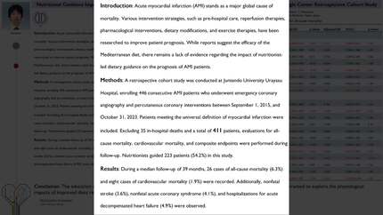 Effect of nutritional guidance on mortality and composite endpoints in patients with acute myocardial infarction: a single center retrospective cohort study