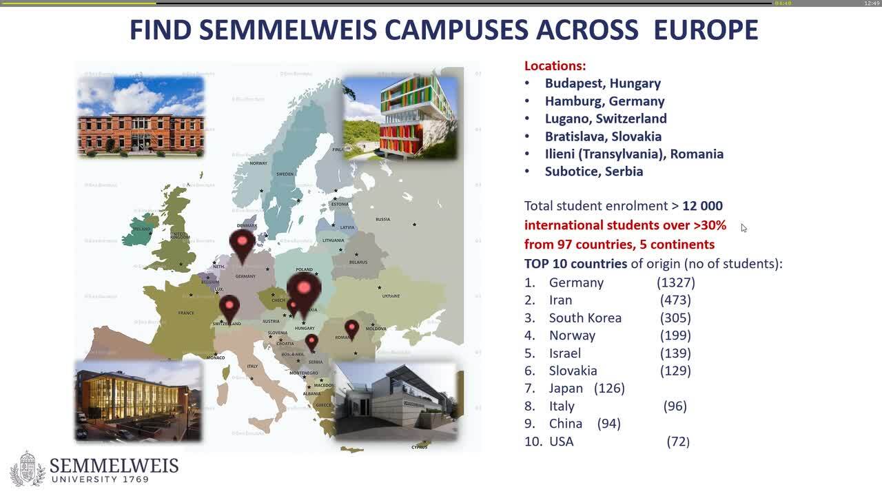 Closing remarks of the rector of the Semmelweis University (presented on behalf of Béla Merkely)