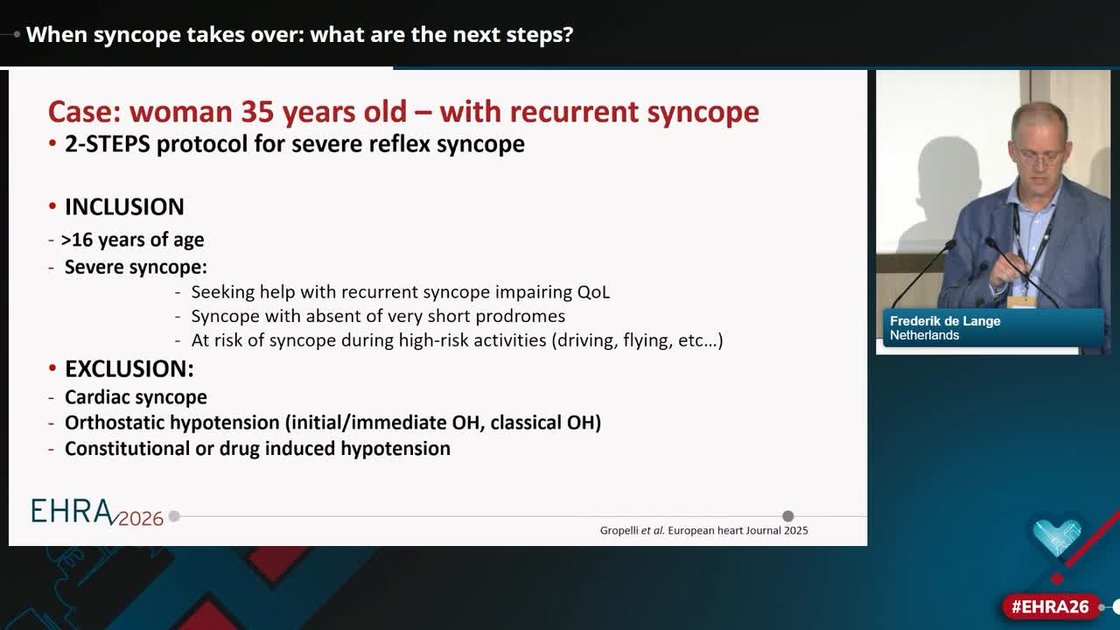 ESC 365 - When syncope takes over: what are the next steps?