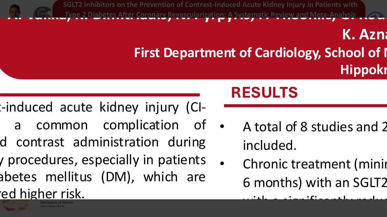 SGLT2 inhibitors on the prevention of contrast-induced acute kidney injury in patients with type 2 diabetes after coronary revascularization: a systematic review and meta-analysis