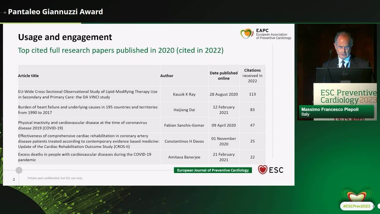 Pantaleo Giannuzzi Award