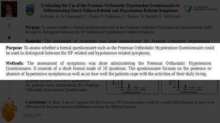 Evaluating the use of the Freeman orthostatic hypotension questionnaire in differentiating heart failure-related and hypotension-related symptoms