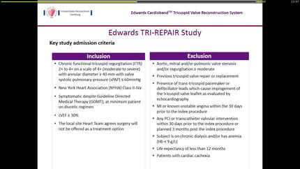 Update on treatment of tricuspid regurgitation.