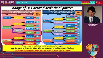 Lesional and clinical impact of drug-coating balloon on in-stent restenosis compared with conventional balloon angioplasty: a prospective multicentre optical coherence tomography registry