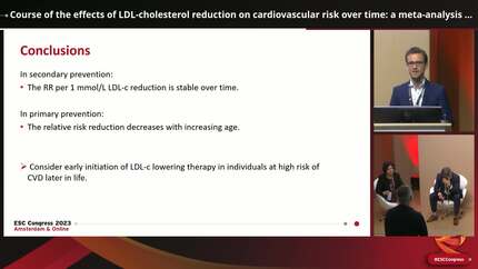 Course of the effects of LDL-cholesterol reduction on cardiovascular risk over time: a meta-analysis of 59 trials