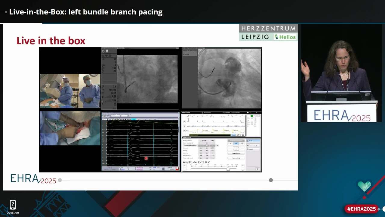 Live case session: conduction system pacing 