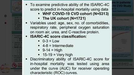 External validation of the ISARIC-4C mortality risk prediction score in patients hospitalized with COVID-19: Retrospective analysis of the World Heart Federation (WHF) COVID-19 Global Study