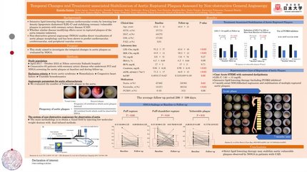 Temporal changes and treatment-associated stabilization of aortic ruptured plaques assessed by non-obstructive general angioscopy