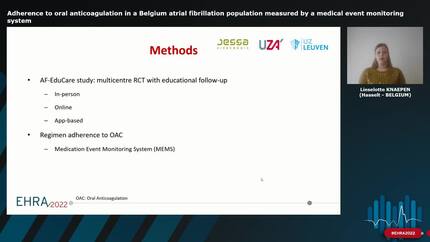 Adherence to oral anticoagulation in a Belgium atrial fibrillation population measured by a medical event monitoring system