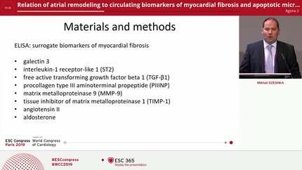 Relation of atrial remodeling to circulating biomarkers of myocardial fibrosis and apoptotic microparticles in patients with atrial fibrillation and heart failure with preserved ejection fraction