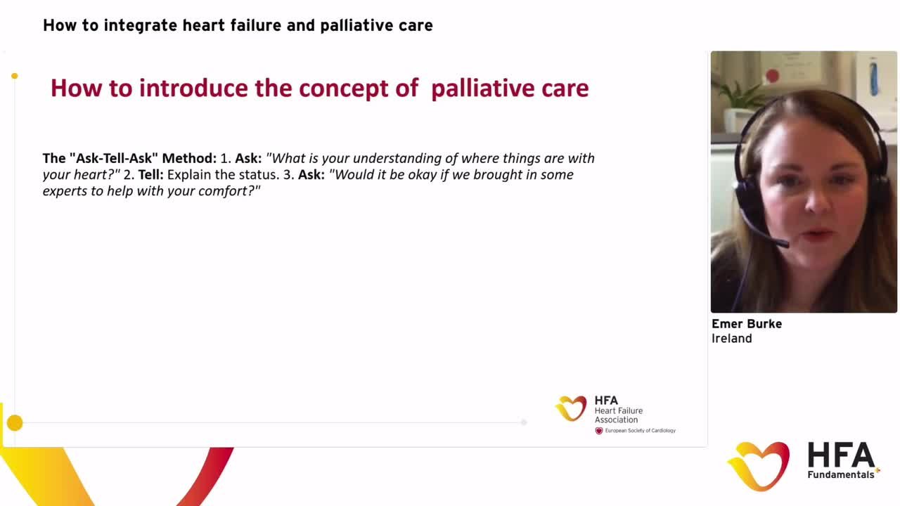 HFA Fundamentals+ How to: Integrate heart failure and palliative care