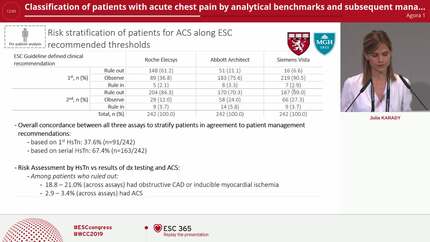 Classification of patients with acute chest pain by analytical benchmarks and subsequent management recommendations - A comparison of three highly-sensitivity troponin assays in the ROMICAT trials