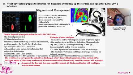 Novel echocardiographic techniques for diagnosis and follow up the cardiac damage after SARS-C0v-2 infection.