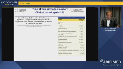 Timing of hemodynamic support and escalation of therapy.